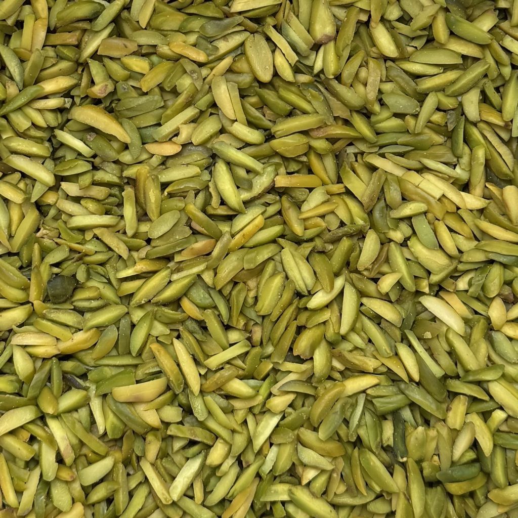 Pistaches émondées en lamelles